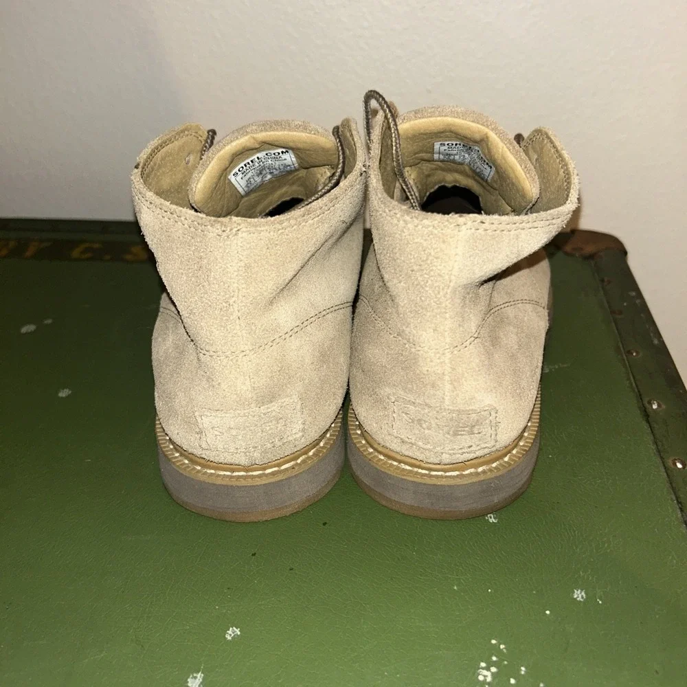 Sorel Madson II Chukka Waterproof Suede Boots Mens 8.5 Beige Tan